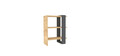 Corp biblioteca, Puqa Design, Yonca, 51.8x70x25 cm, PAL, Antracit / Stejar