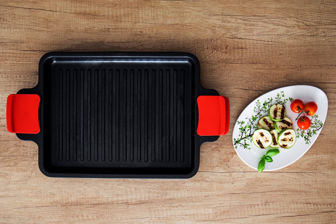 Tava grill, 34 x 22 cm, aluminiu, Noble - Zokura - imagine 9