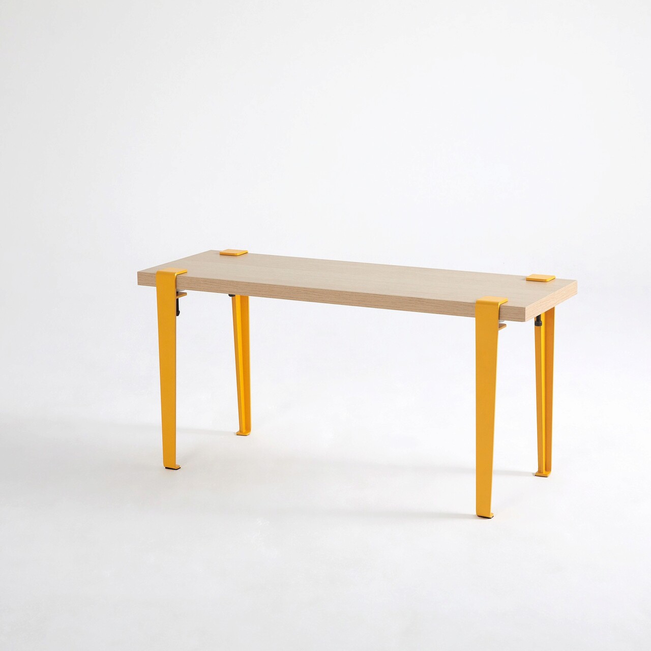Banca, Logg, Khalkeus , 90x45x30 cm, Lemn / Galben - 1 | YEO