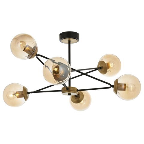 Lustra, Av-1786-6E, Aurora, 80 x 40 cm, 6 x E27, 60W, aramiu antic 60W