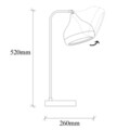 Lampa de masa, Opviq, 892OPV1143, Metal, Alb/Auriu