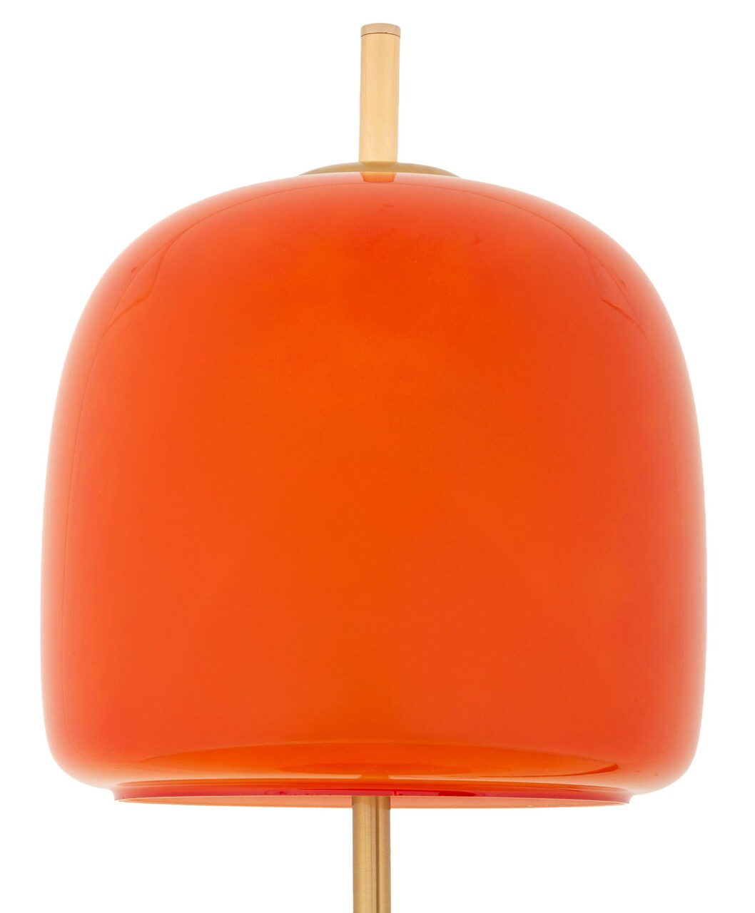 Lampa de masa Oldy, Mauro Ferretti, 1 x E27, 40W, 30x53 cm, fier/sticla, auriu/portocaliu