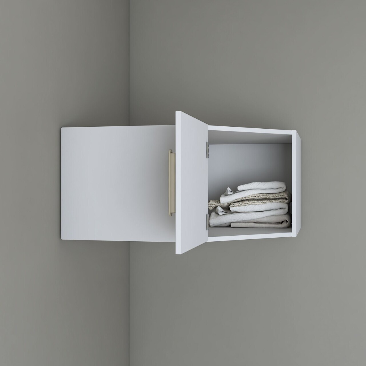 Dulap de perete, Hanah Home, BA168, 91x45x57.5 cm, PAL melaminat, Alb - view 5