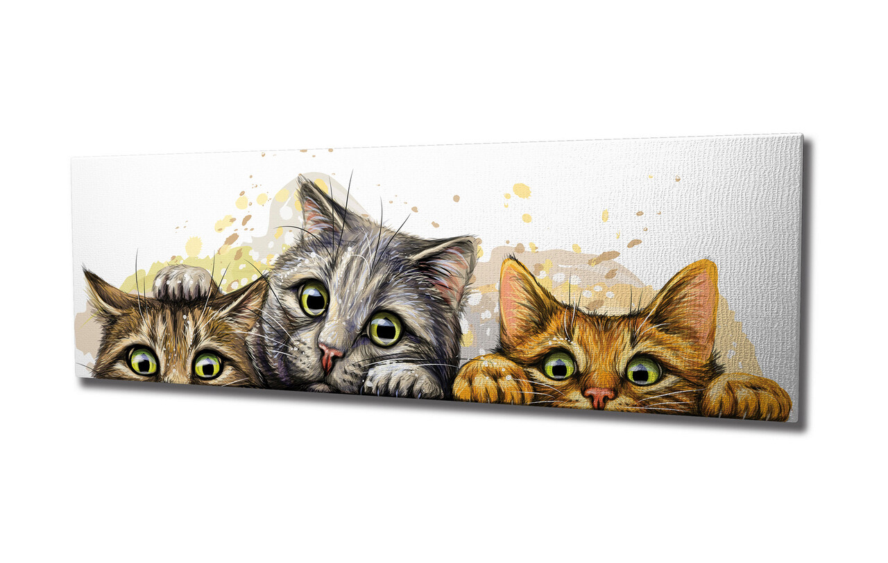 Tablou decorativ, PC296, 60% bumbac/40% poliester, Rama de lemn, Multicolor - 2 | YEO