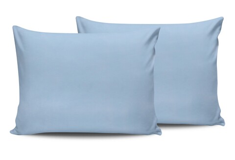 Set 2 fete de perna, 60x60 cm, 100% bumbac ranforce, Beverly Hills Polo Club, Blue, albastru