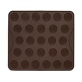 Tava pentru fursecuri/macarons Vanora, 29x26x0.3 cm, silicon, maro