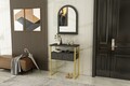 Dulap, Coraline, Mipa Mirrored, Antracit / Aur