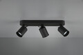 Plafoniera Pago, TRIO, 41x7x15 cm, 35W, 3x GU10, metal, negru mat