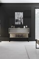 Set mobilier living, Bexley, Luxe Set, Travertin / Negru