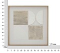 Tablou decorativ Abstract -H, Mauro Ferretti, 60x60 cm, canvas/lemn de pin/plastic, multicolor