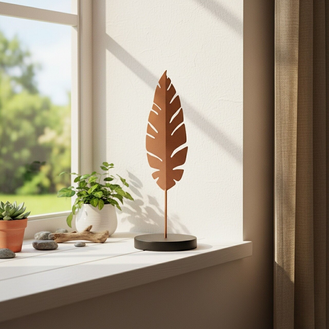 Decoratiune, Dm-003-A, 51x13x13 cm, Cupru/Negru - imagine 2