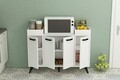 Dulap multifunctional, Coraline, Visar, 120x88 cm, PAL, Alb