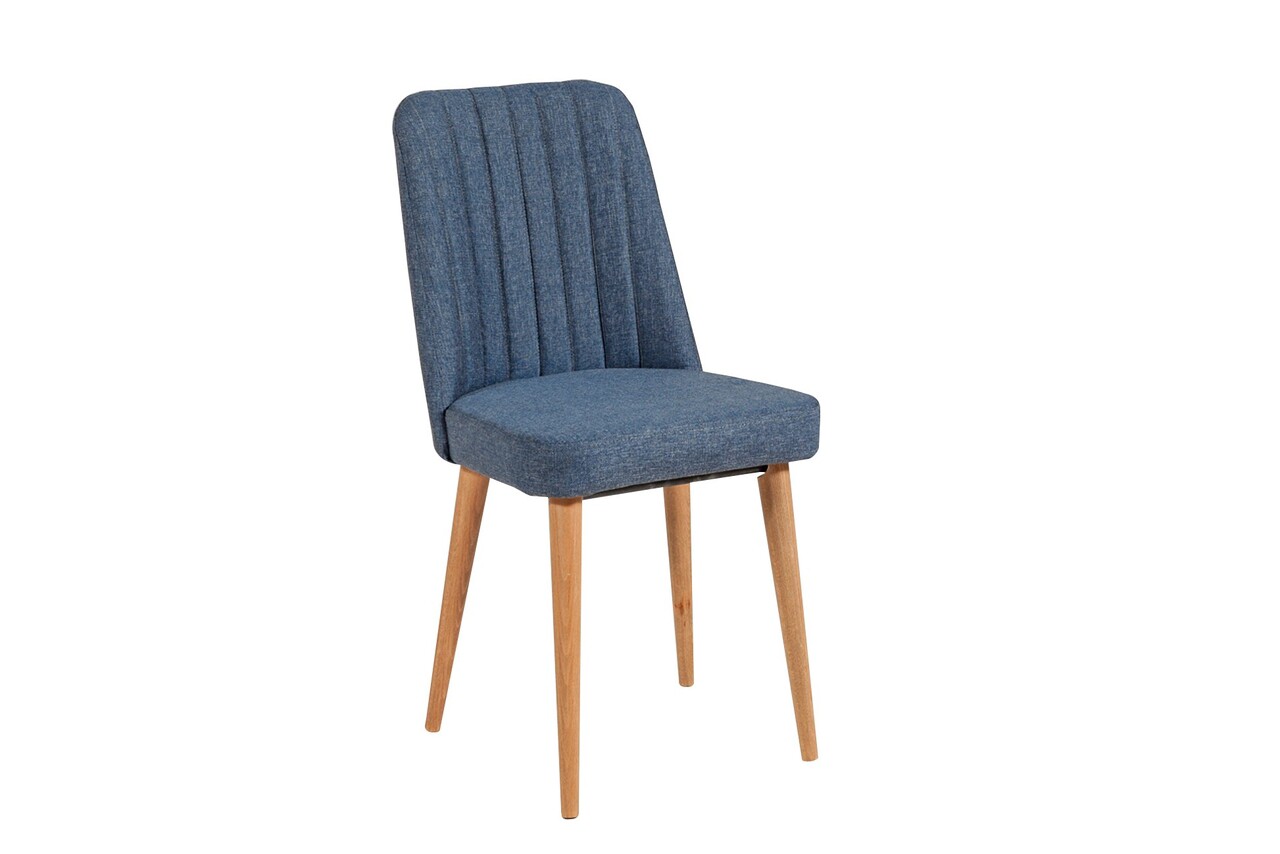 Set masa extensibila si scaune, 3 piese, Hanah Home, Vina 1048, Pin Atlantic / Albastru Marin - imagine 7