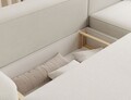 Coltar extensibil dreapta 4 locuri ELTAP, Aurumm, 285x180x92 cm, lemn/poliester, alb murdar