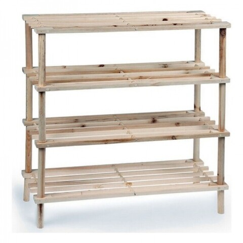 Organizator incaltaminte cu 4 rafturi confortime, 63x26x67 cm, lemn