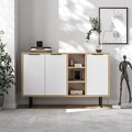 Consola, Odessa, Viyana, 120x75x29 cm, PAL, Stejar Safir / Alb