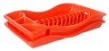 Scurgator de vase cu tava Vanora, 45 x 27 cm, plastic, portocaliu