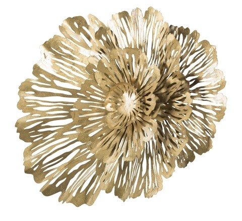 Decoratiune de perete Ibis, Mauro Ferretti, 74×55 cm, fier, auriu Accesorii decorative