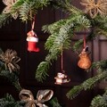 Set 3 globuri, Villeroy & Boch, Nostalgic Ornaments Christmas tree, 6.3 cm, portelan, pictat manual