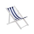 Sezlong Riges, Homla, 58.5x42x52.5 cm, lemn, alb/albastru