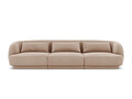 Canapea 3 locuri, Tulum, Cosmopolitan Design, 255x90x70 cm, catifea, bej