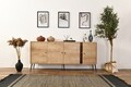 Consola, Wolina, Calvin, 80x180x41 cm, Corp: PAL 100% MELAMINAT, Stejar