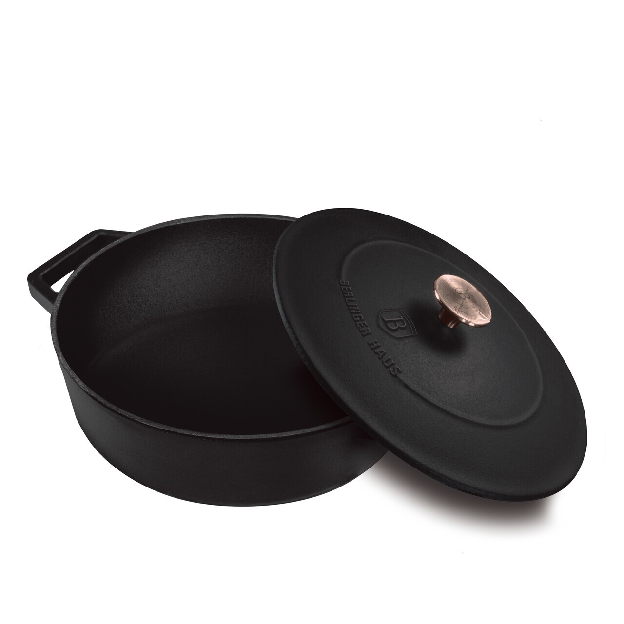 Oala cu capac Berlinger Haus, Strong Mold, 26 cm, 2.57 L, fonta, negru - view 2