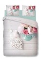 Lenjerie de pat dubla Romance, Bedora, 4 piese, 200x220, 100% bumbac, multicolor