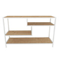 Comoda TV, Retricy, Robbins, 120x39x75 cm, PAL, Stejar alb