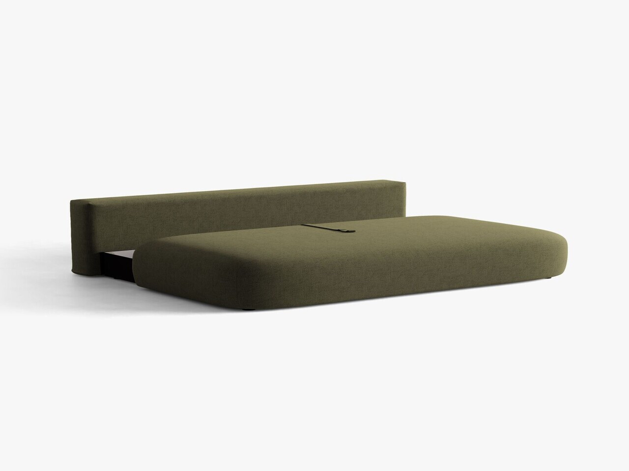 Canapea extensibila 3 locuri, Hena, Micadoni Home, 205x112x85 cm, tesatura structurata, verde — imaginea 3