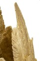 Vaza decorativa Feathers, Mauro Ferretti, 32x34x80 cm, polirasina, auriu