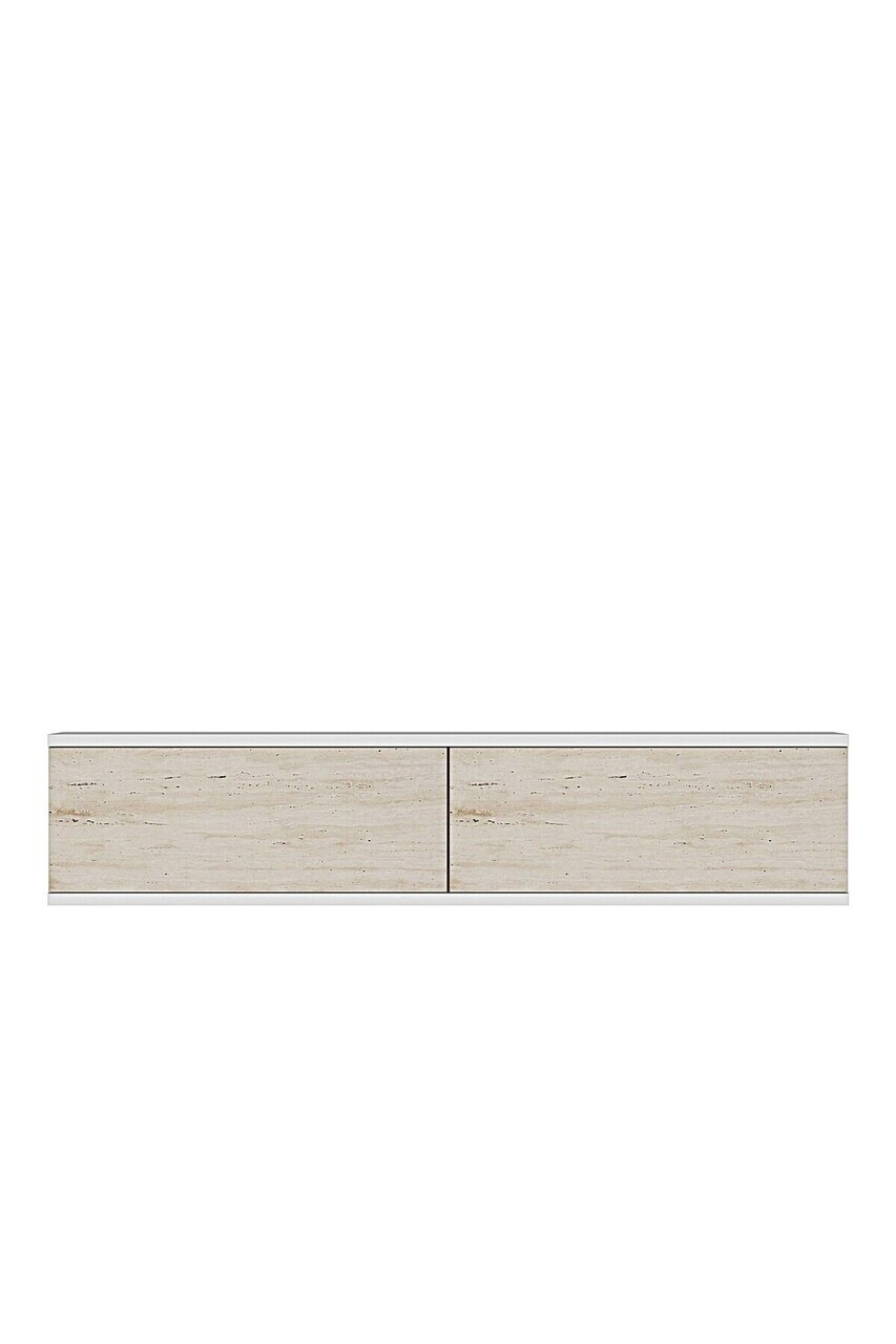 Dulap, Hanah Home, Aplos 120, 120x25.5x29.6 cm, Alb / Travertin — imaginea 5