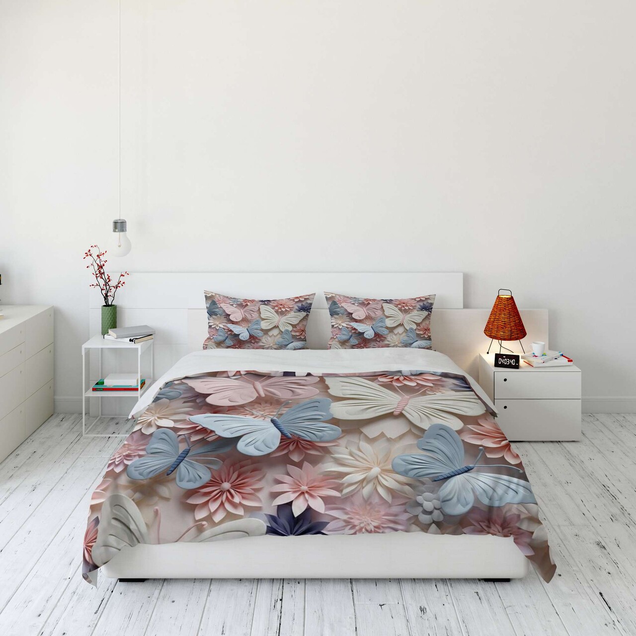 Lenjerie de pat dubla (DE) 3 piese L'essentiel Maison FLW_DVT25-21 Multicolor