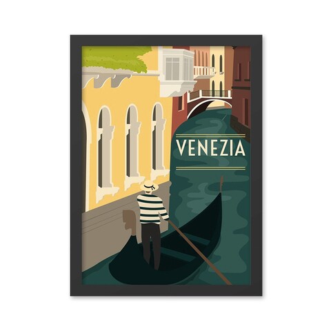 Tablou decorativ, Venezia (35 x 45), MDF , Polistiren, Multicolor