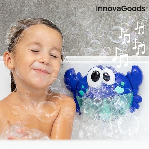 Rac muzical cu baloane de sapun pentru baie crabbly innovagoods, 26x16x8 cm