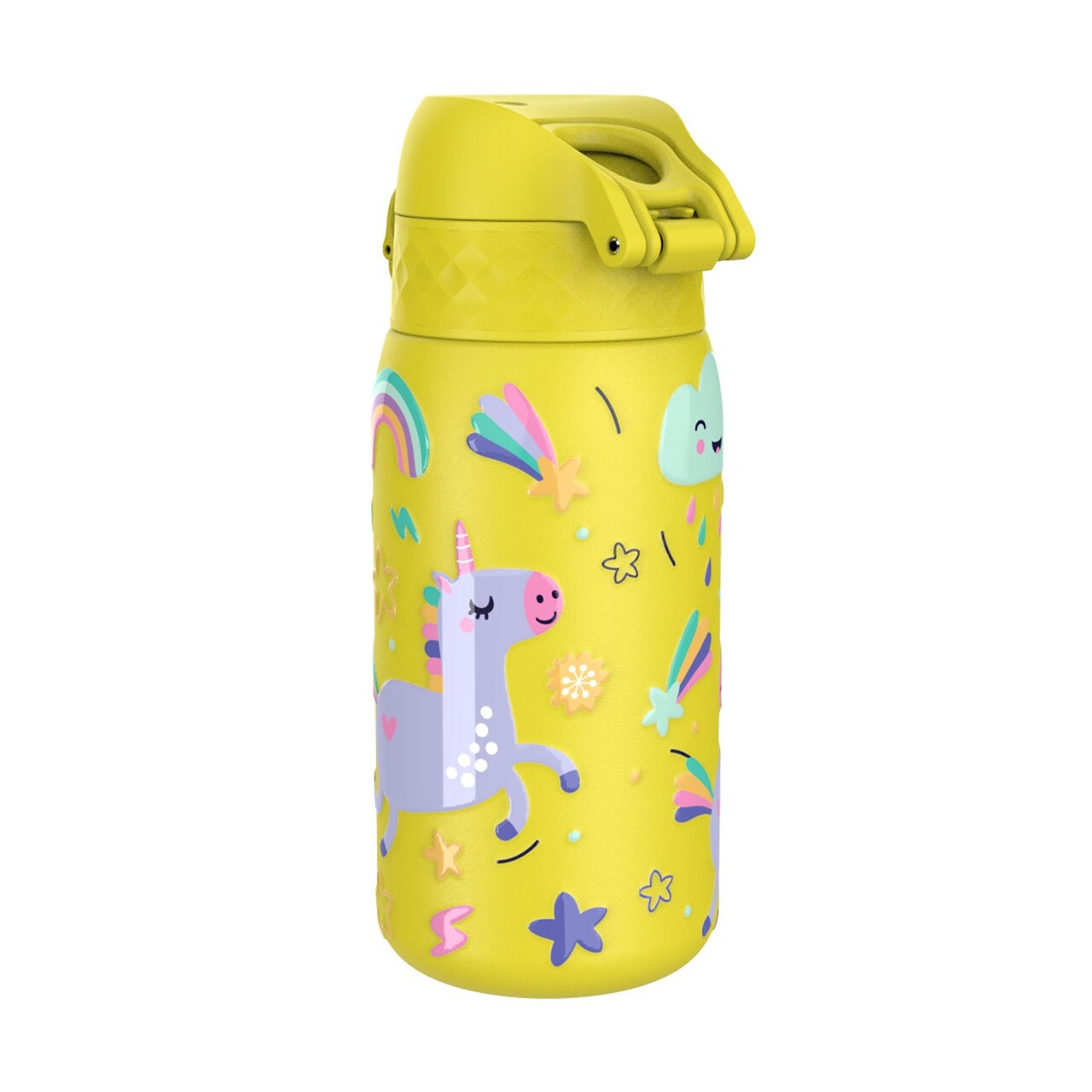 Sticla apa pentru copii, inox, 400ml, Yellow, Unicorns - Ion8 - view 3