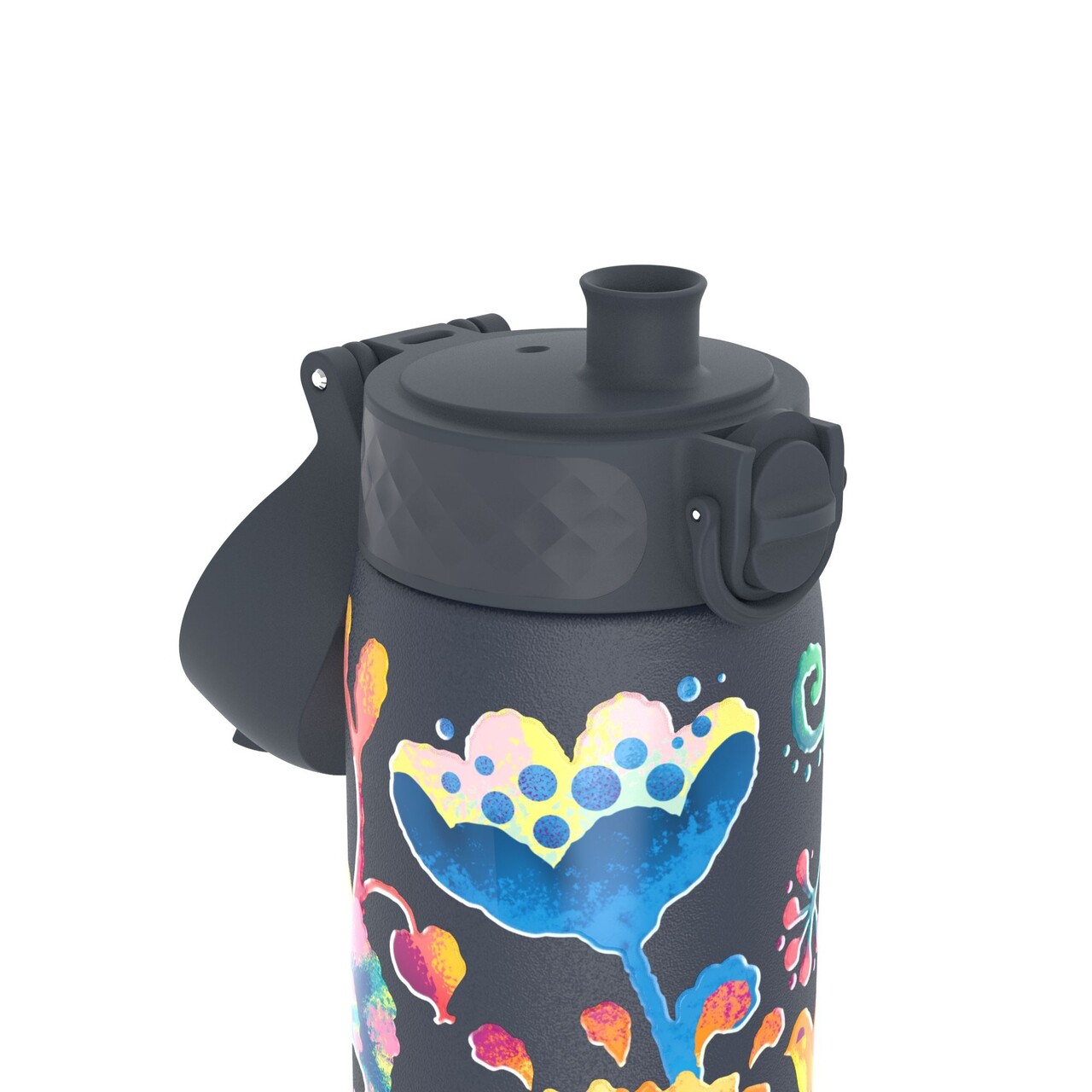 Sticla apa pentru copii Slim, inox, 500ml, Bright Floral - Ion8 - imagine 2