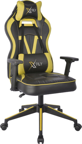 Scaun de birou, Seatix, XFly Vendetta, 62x120x46 cm, Poliuretan, Galben/Negru mezoni.ro