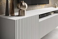 Comoda TV ADRK, Noemi, 200x41x40 cm, PAL melaminat/MDF, alb