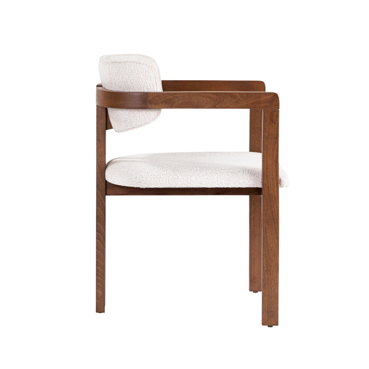 Scaun, Hanah Home, Toscana, 54x76x54 cm, Alb/Maro - view 3