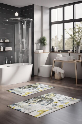 Set covorase de baie, Cartwright, CT-5015, Poliester, Multicolor