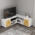 Comoda TV, Inarch, Rosa, Stejar alb