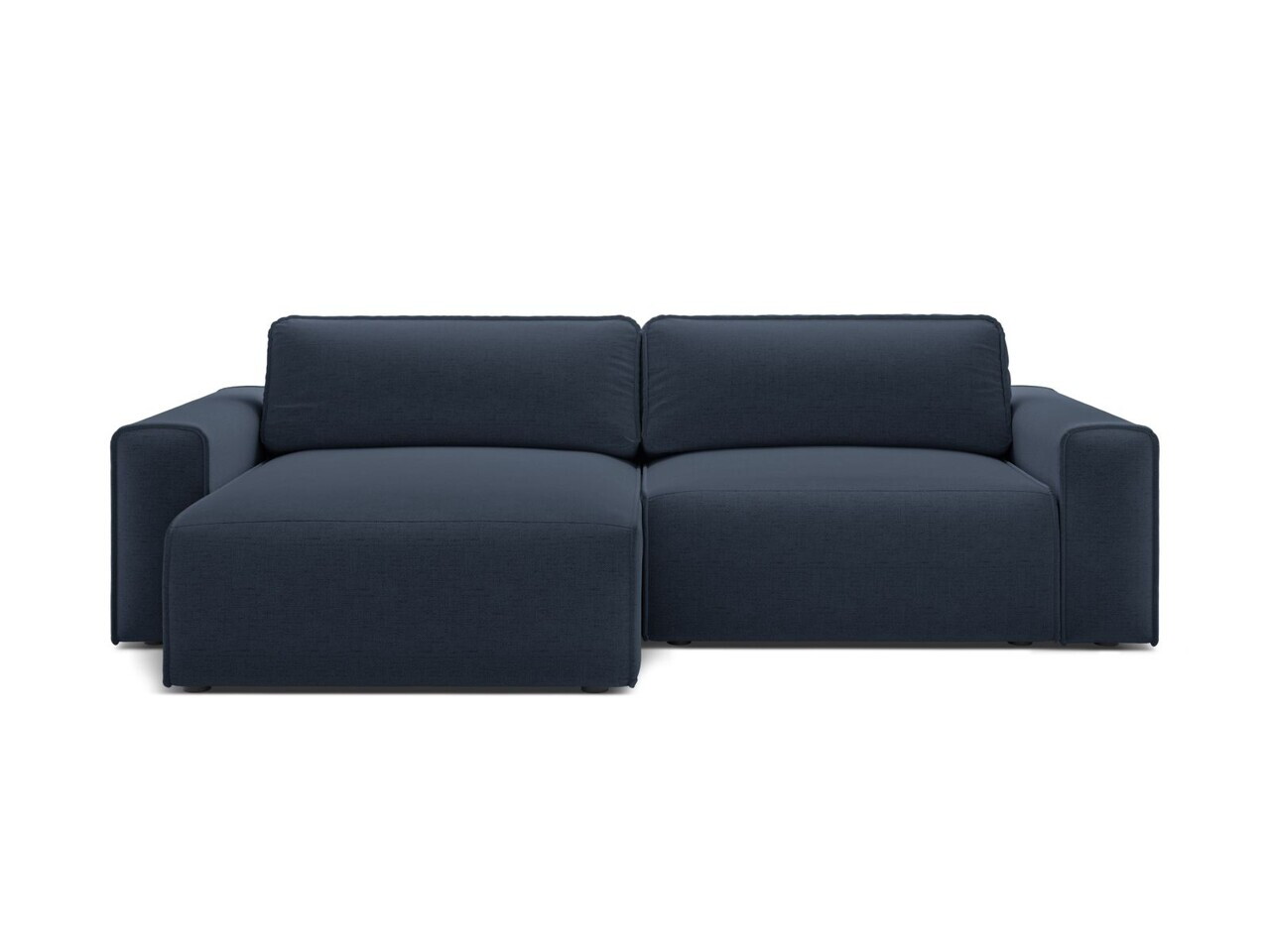 Coltar extensibil stanga 3 locuri, Victor, Micadoni Home, 246x148x83 cm, tesatura structurata, albastru regal