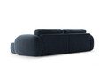 Coltar extensibil reversibil 4 locuri, Tonale, Cosmopolitan Design, 262x149x88 cm, tesatura chenille, albastru navy