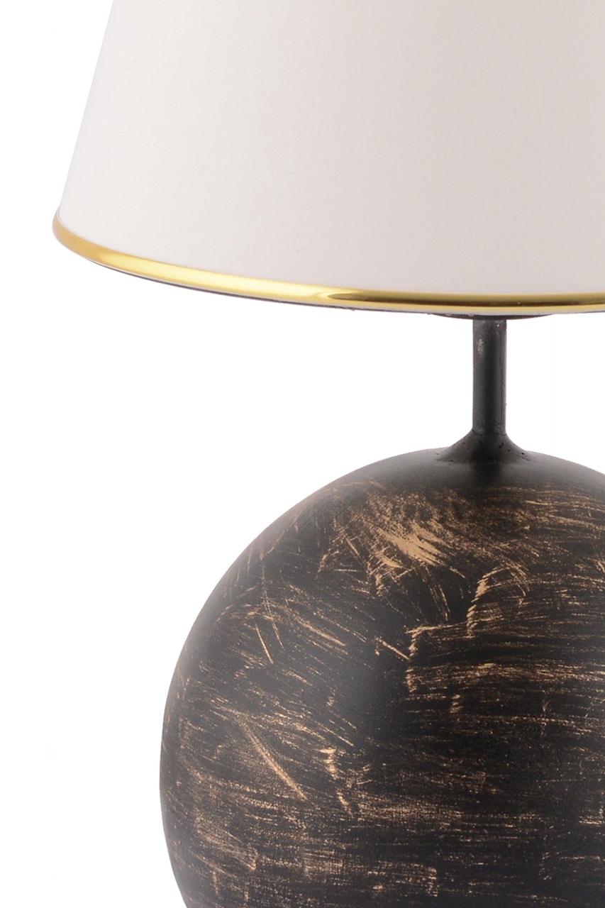 Lampa de masa, Opviq, 390FLH2255, Negru / Alb / Auriu - view 4