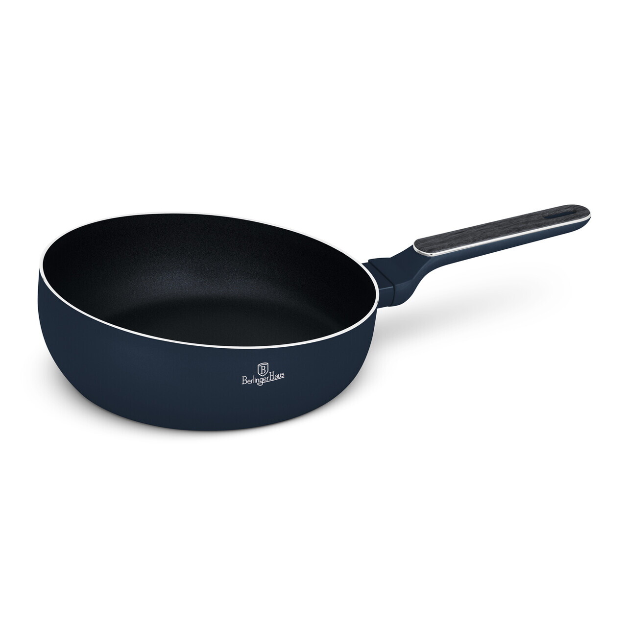Tigaie flip Berlinger Haus, Deep Sea, 26 cm, aluminiu, albastru mat/gri - imagine 3