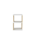 Noptiera, Retricy, Carter, 29.6x29.6x49.4 cm, PAL, Stejar alb