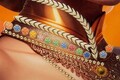 Tablou decorativ Samira -A, Mauro Ferretti, 72x102 cm, canvas pictat/lemn de brad, multicolor