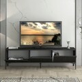Comoda TV, Wood'n Love, Etna, 160 x 30 x 49 cm, pal/metal, negru