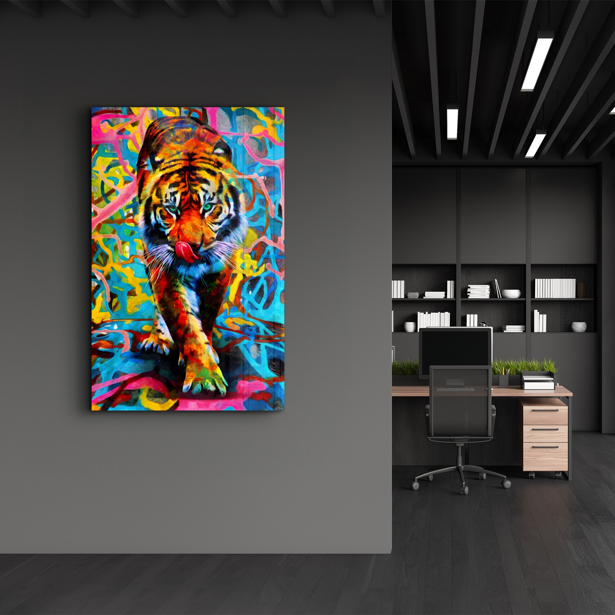 Tablou decorativ, CAM-1095, Dimensiuni: 46 x 72 cm, Multicolor